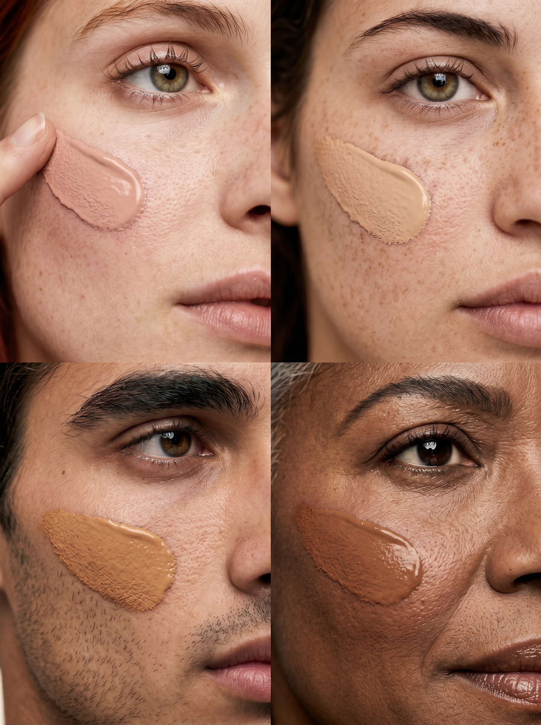 Grid · quatre swatches